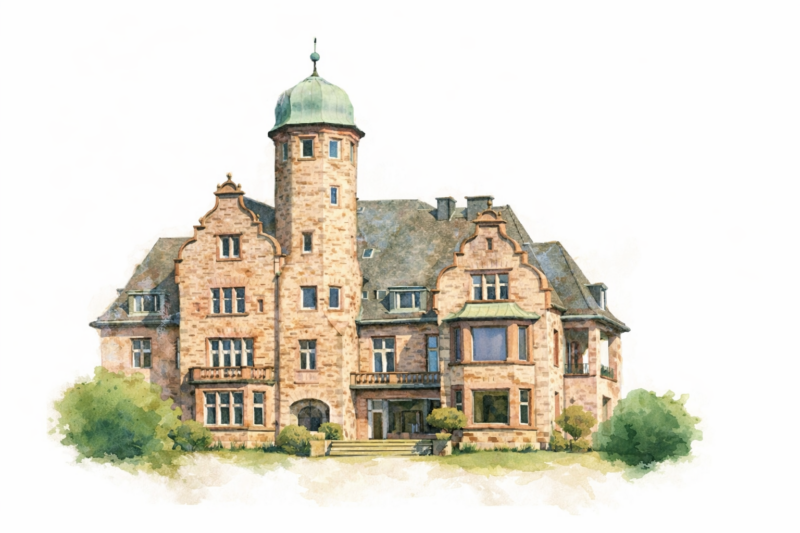 Hohenhaus-Aquarell
